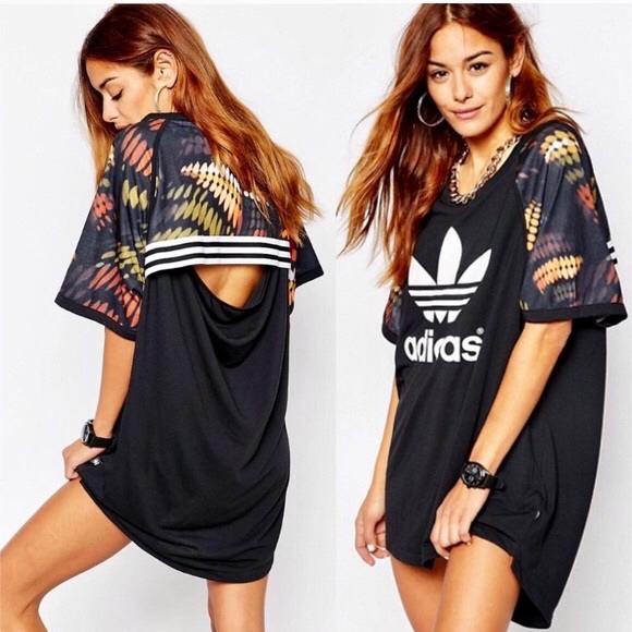rita ora adidas sweatshirt dress